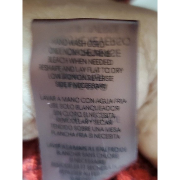 Calvin Klein Women's Red Acrylic Round Neck Long Sleeve Pullover Sweater Size S - Picture 9 of 11